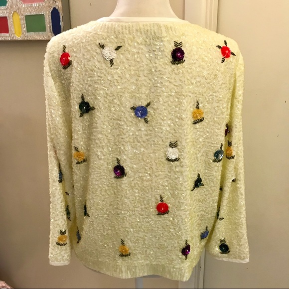✨NWT Elevenses for Anthropologie Sequin Cardigan - Picture 4 of 6